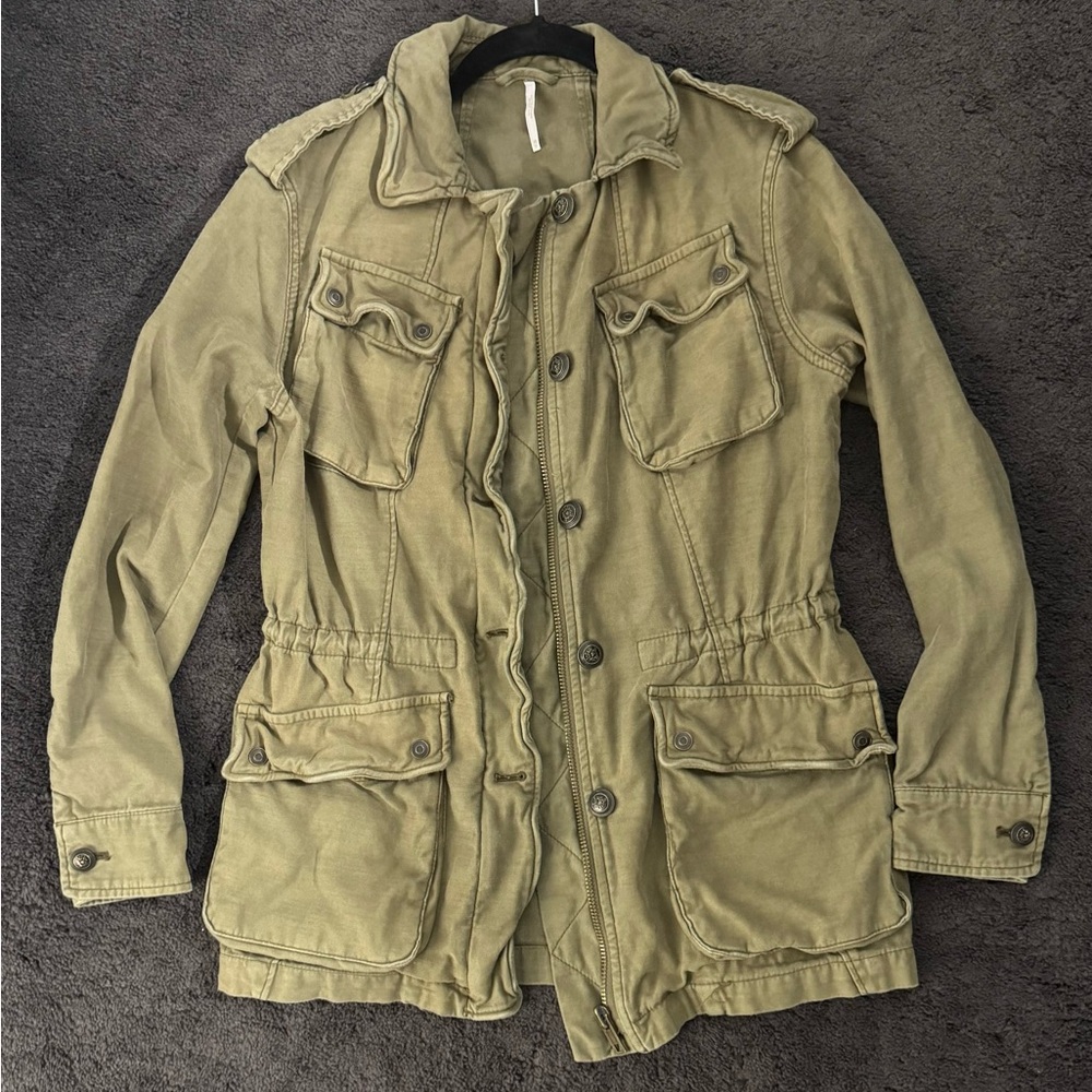 Free people not your brothers Army surplus jacket